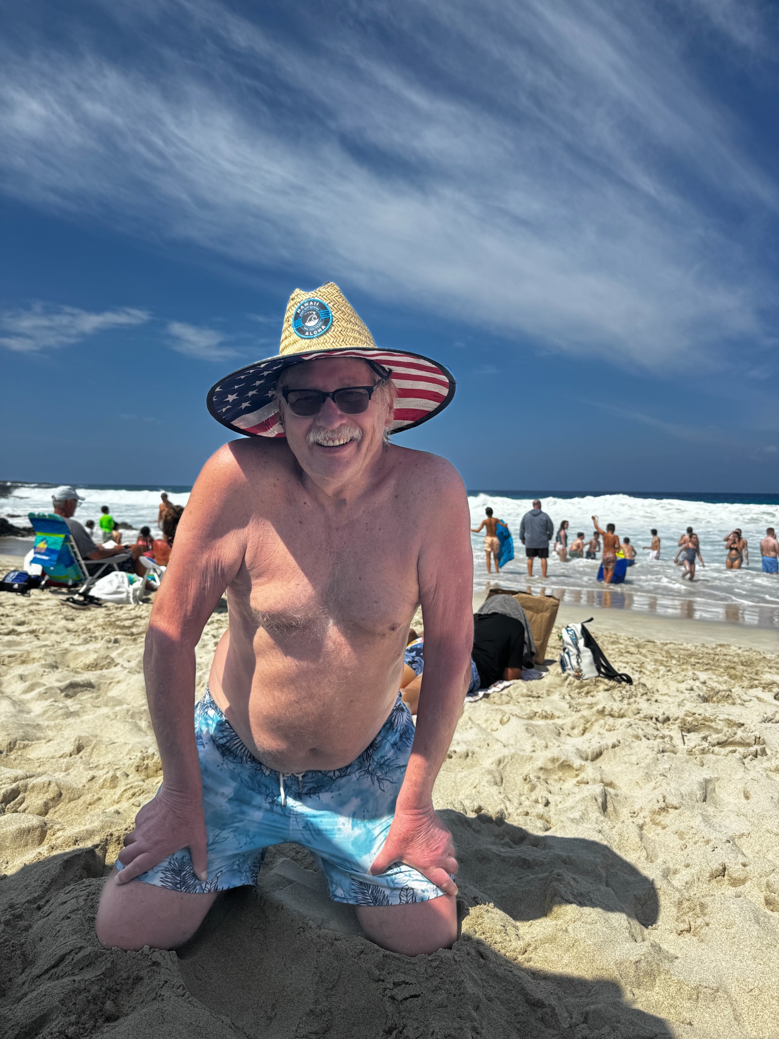 Larry Wall at the beach